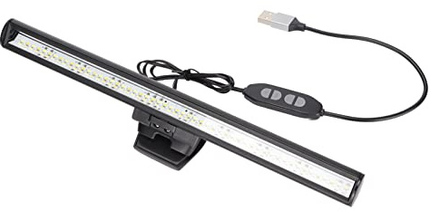 Monitorljusstång Läser LED-uppgiftslampa 10 Nivåer Ljusstyrka USB Laptop-skärm Monitorlampa Ljus för Arbete och Kontor Resor Hem