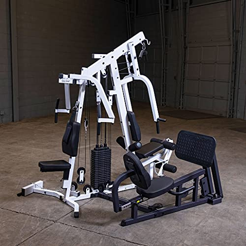 Body-Solid (EXM2500LPS/310) Multi-Station Home Gym Machine, Arm & Leg Strength Training Functional Exercise Workout Station with Leg Press, 310lbs. Weight Stack