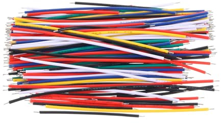 PATIKIL Kit de Fils en Cuivre Pré-Étamés, 130Pcs, 24 AWG, à Âme Solide, Revêtus de PVC, pour Projets Électroniques