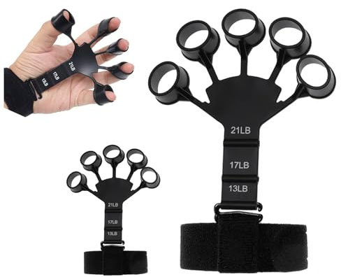 Ejercitador De manos,2 PCS Fortalecedor de Manos Antebrazo Ejercitar Gripster Gripper rRehabilitacion Mano Antebrazo Ejercitar Para Entrenamiento de Fuerza de Manos Deportes Alivio del Estrés