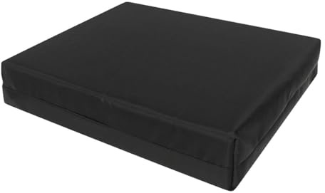 Shikra Firm Pressure Relief Memory Foam Seat Pad & Wheelchair Cushion with Waterproof Cover - Comfortable, Supportive, and Durable - Ideal for Pain Relief and Comfort (Black, 14 x 16 x 1.5)