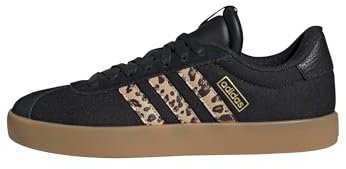 adidas Vl Court 3.0 Shoes Damen Schuhe, Core Black Shadow Brown Matte Gold, 43 1/3 EU