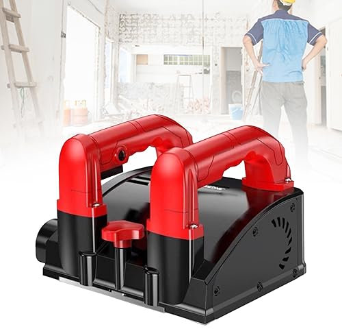 Lijadora de hormigón de pared, 1200 W, con bolsa de transporte, 1000-4000 rpm, lijadora de hormigón con aspiración para renovación interior y exterior de paredes, techos, suelos, profundidad de