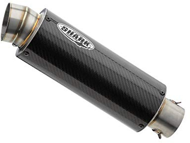 SHARK Impianto di scarico sportivo compatibile con YAMAHA | YZF-R125 | Tipo RE39 | 124 ccm | anno di costruzione 2019-2020 | SHARK SRC 4