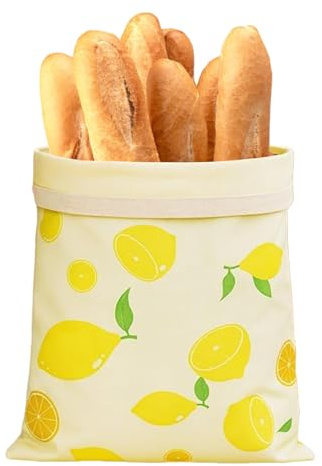 Huvqianu Bolsas de pan reutilizables – Bolsa de contenedor de pan para uso | Bolsas para envolver alimentos caseros, suministros para hornear el hogar, congelador, refrigerador, cocina