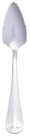 Cucchiaio da pompelmo, cucchiaio da dessert con manico lungo seghettato, utensili da cucina in argento, utensili alla, utensili da cucina per kiwi, dessert, agrumi