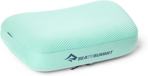 Sea to Summit – Aeros Memory Foam campingkudde – uppblåsbar premium | Ultralätt, uppblåsbar resekudde med ett överskikt av minnesskum och mjukt stretch-stickat yttermaterial ger