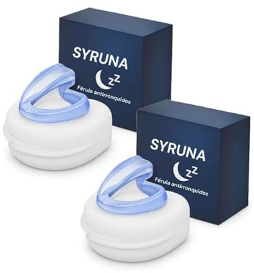 Syruna - Férula Bucal, Discreta Ycómoda, Syruna Boquilla Antironquidos, Silencio Nocturno para un Descanso Reparador de Verdad, Dispositivo Anti-Ronquidos Suave Y Eficaz