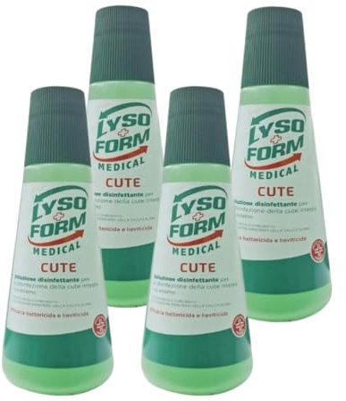 Disinfettante Liquido Medical Cute 250 ml, Disinfettante Ferite antibatterico non Aggressivo Presidio Medico Chirurgico (250 ml (Confezione da 4))