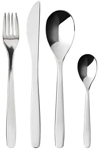 16-Piece Cutlery Set,Materials: Fork/Spoon/Tea Spoon:Stainless Steel, Knife:Stainless Steel