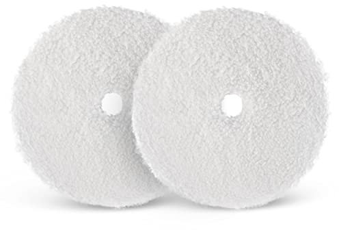 SPTA Microfibre Polishing Pad, 2-Piece 6 Inch Microfibre Polishing Pad, Microfibre Application Sponge, Wax Applicator Pad for Waxes, Car Polishing, Instead of Polishing Machine (2 Pieces 150 mm)