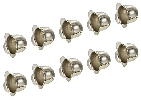 MECCANIXITY Pull Cord Tassels Window Blind Extender Chain Drop Knobs Pull Ends Flower Type Silver Tone, for Curtain Blinds Shades Light Ceiling Fan, Pack of 12