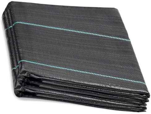 Aoriyar Weed Control Membrane 2M x 10M Heavy Duty Weed Control Fabric, UV Stabilised Weed Barrier Mat Breathable Landscape Weed Barrier Ground Cover for Garden, Patios, Raised Bed, Walkways