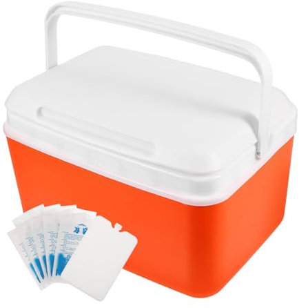 MOBUTOFU 1satz Große Isolierte Kühlbox Mit Tragegriff Camping Und Picknickbehälter Auslaufsicher Für Outdoor-aktivitäten Kühlakkus Und Kühlplatte