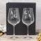 Wanapix | Pack 2 Copas de Vino Personalizadas | Estuche de Regalo Incluido | Copa de Cristal Grabada para Vino | Con Nombre o Texto | Pack de Copas de Cristal | Iniciales