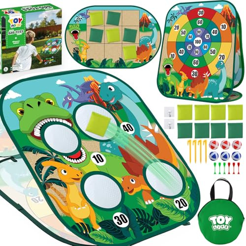 TOY Life Toddler Outdoor Toys for Kids Ages 4-8, Bean Bag Toss, Outside Yard Games for Kids Cornhole, Indoor Lawn Backyard Games Birthday Family Party Toddler Game, Gift for Boys 3 4 5 6 7