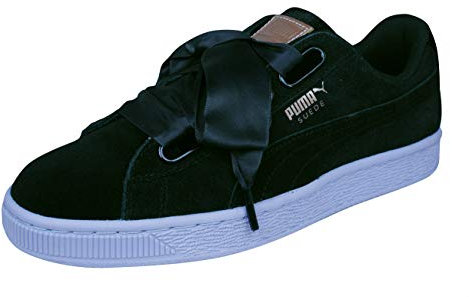 PUMA Damen Suede Heart VR Schuhe SneakerSchnürsenkel Schwarz/Roségold/Isländisch 40