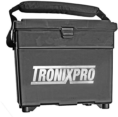 Tronixpro Beach Seat Box, Black, Fishing tackle box