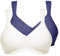 Susa BH Damen ohne Bügel Topsy 2er Pack I Damen-BHS mit nahtlos vorgeformten Cups I Hoher, optimaler Halt I Strapazierfähig I Marine/champag, I 90C