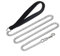 PETTOM Guinzaglio Catena per Cani Taglia Grande Media Piccola con Manico Imbottito, Guinzaglio per Cani Metallo 120cm, Robusto e Resistente alle Mordite