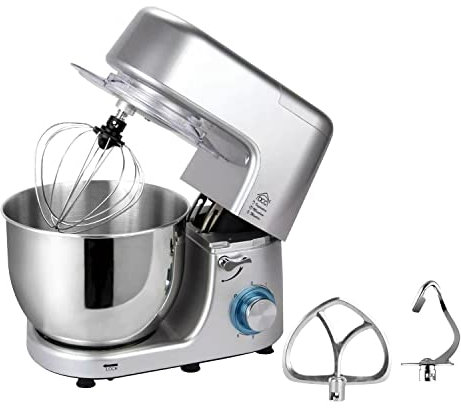 MiTA - IMPASTATRICE PLANETARIA 8 LITRI, motore potente da 1400W, 6 velocità, ciotola da 8L in acciaio inox