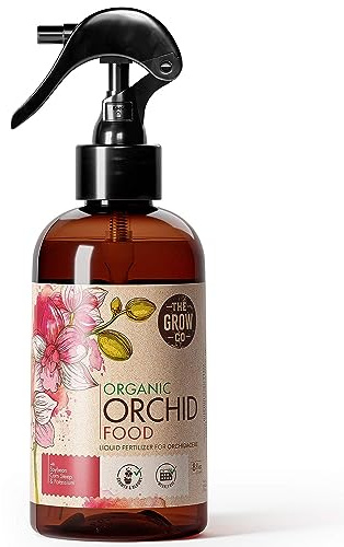 Organic Ready to Spray Orchid Food Mist - Bloom Booster Fertilizer for Orchids in Pots - Plant Nutrients for Healthy Flower & Reblooms (8 oz)