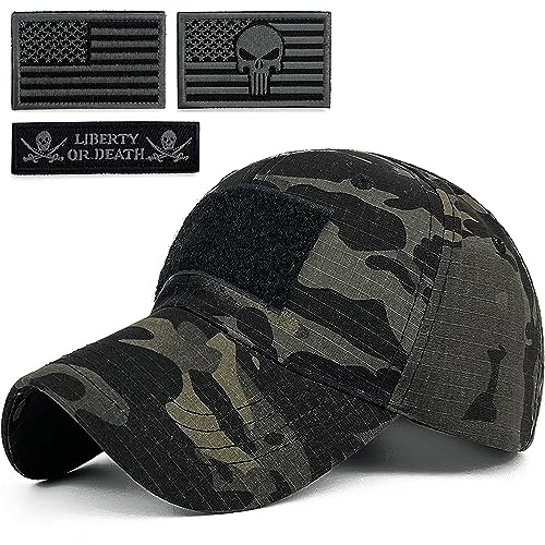Masktide Cappelli da Baseball mimetici da Uomo con Bandiera Americana Toppa Tattica operatore Patriottico Cappello da Palla OCP Militare dell'Esercito Americano, Multicam-bg, Taglia Unica
