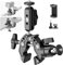Neewer Super Clamp mit 7.6 cm Dual Ballhead Magic Arm, Kugelkopfadapter, Kaltschuh, Halterung, Action Kamera Klemmhalterung für Flache/runde Oberfläche Kompatibel mit GoPro DJI, 15 Pro Max, ST85