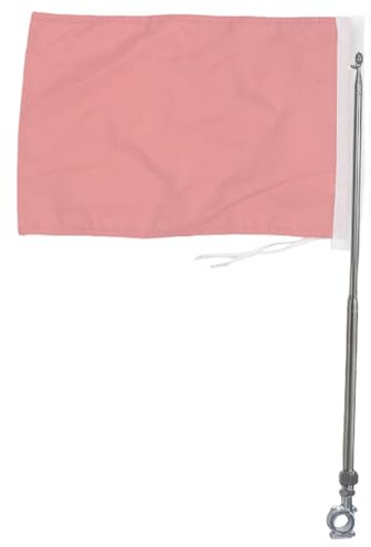 jopiuieo Mât de drapeau réglable pour moto, support télescopique en acier inoxydable, support de mât de drapeau de moto en acier inoxydable pour aventures en plein air, trajets en ville, longue balade