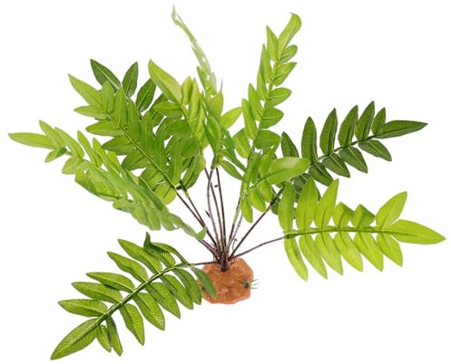 TOGEVAL Künstliche Pflanzen Reptilienpflanze Aus Kunststoff Realistische Terrarium Dekoration Terrarienlandschaft Für Bartagamen Eidechsen Chamäleons