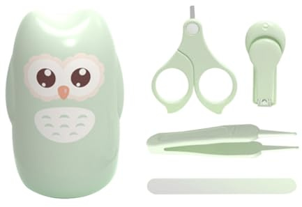 YARNOW 1 Set Kit de Uñas para Bebés Cortauñas para Bebés Pinzas Estuche Portátil para Cuidado Diario