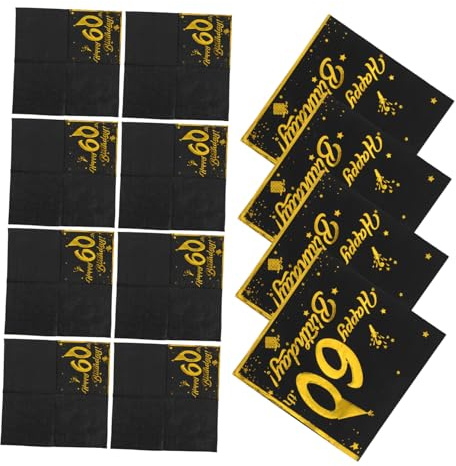 WEKAMOS 40pezzi Tovaglioli Di Carta Decorativi Per Compleanno Articoli Per Feste Di Compleanno Tovaglioli Da Cocktail Per Celebrazioni Eleganti