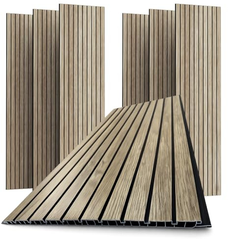 eacommerce | Pannello decorativo da parete con doghe, 30x120 cm, Rovere, PVC, conf. 10 pezzi | Leggero, facile da installare, effetto legno 3D, resistente all’umidità | Ideale per rivestimento murale