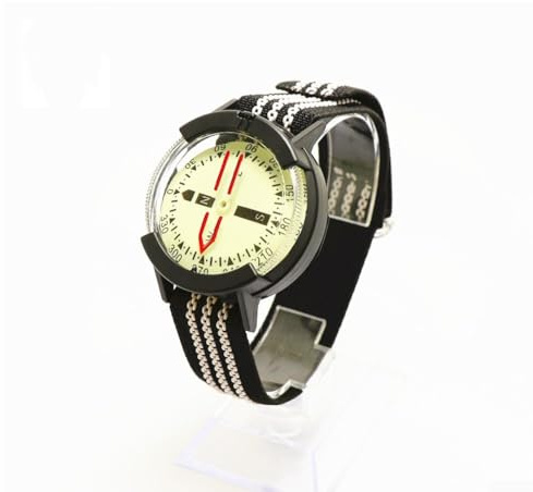 Accarugty Wrist for compass For Scuba Diving And Snorkeling, High Precision Underwater Navigation Gauge With Silicone Strap, Waterproof To 50M For Outdoor Hiking Camping Hunting