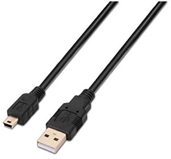Aisens Cable Usb 2.0 Tipo A/M-Mini B/M Negro 0.5M