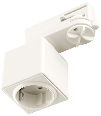 CLE Steckdose weiß für Stromschiene Staff Erco Hoffmeister Eutrac SLV Lival UNIPRO 3 Ph Adapter