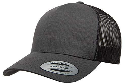 Yupoong Herren Yp Classics 5-Panel Retro Trucker Cap Hut, Dunkelgrau, Einheitsgröße