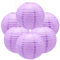 Ruidee 6 Pezzi Lanterne di Carta 30cm Lanterna di Carta Rotonde da Appendere in Carta Lanterne Lanterna di Carta per Decorare Luci e Decorazioni per Matrimoni Compleanni Diametro (ZDL/Purple)