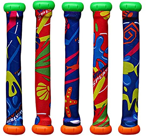 5 Pezzi Bastoncini da Immersione - Giocattoli da Piscina per Bambini, Immersione Subacquea Giochi da Allenamento, Giocattoli da Immersione Set da Immersione Subacqueo Giochi da Allenamento in Piscina