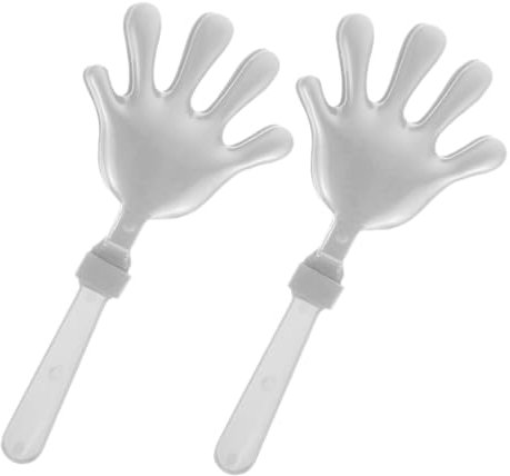 ERINGOGO 2St Klatschen Sie in die Hände handklatscher klatschende Hände Jubel-Tools Zubehör für Konzerte jubeln Stütze Klöppel für Sportveranstaltungen Plastik Silver