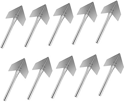 Outil D'angle en Acier Inoxydable, Lot de 10, Argenté