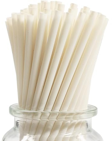 Biodegradables Pajitas de Fibra de Bambú, 240 Unidades, 6 x 197 mm, Planted Based Pajitas Desechables y Compostables para Bebidas Calientes y Frías