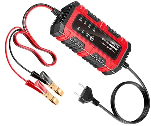 Mainteneur de Charge de Batterie - Chargeur d'entretien Intelligent 6 V/12 V, système de Charge Automatique pour Voiture et Moto | Chargeur de réparation de Batterie Portable pour bate