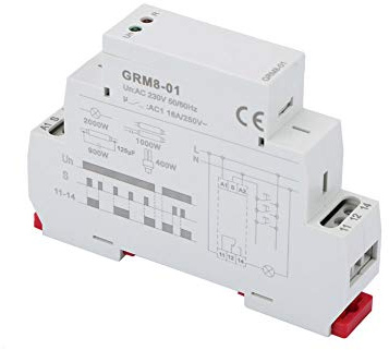 HUSHUI GRM8-01 Elektroniskt impulsrelä Kompakt låsrelä Minnesrelä för Flerpunktskontroll 18 Mm Bredd