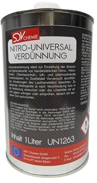 SDV Chemie Universalverdünnung 3x 1 Liter 3L Nitroverdünnung Waschverdünnung Lackverdünner