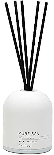 Blomus Profumo 69218 Set di fragranze per Ambienti, French Cotton Lily White, Calcestruzzo, Vetro colorato, plastica, Giglio Bianco, 9 cm