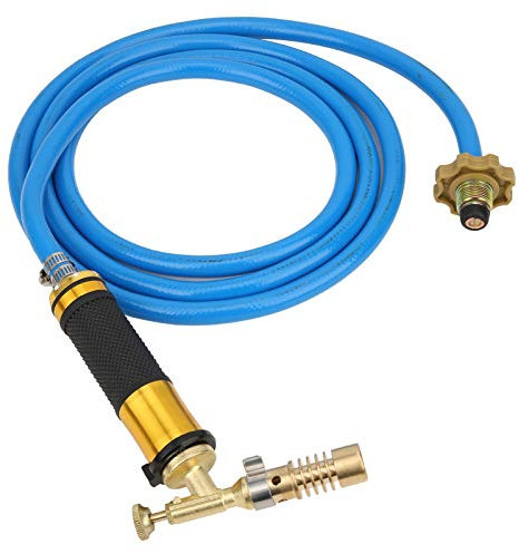 SALUTUYA 900-1000 ℃ Trigger Start Torcia Propano Brasatura per Saldatura di Gioielli Idraulica a gas Turbo Torcia Taglierina per tubazioni con tubo flessibile per Saldatura Creazione di gioielli