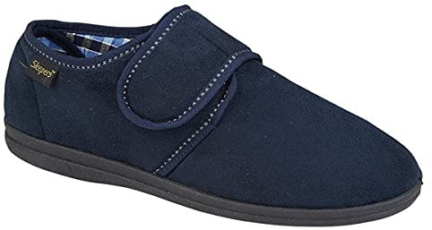 Sleepers Mens Johnny Slippers (9 UK) (Navy)