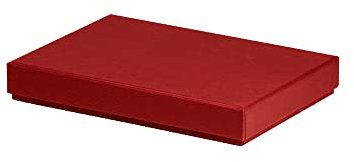 Rössler Geschenkbox mit Deckel für DIN A5 | Box mit Deckel | Geschenkbox Geburtstag | Karton mit Deckel | Geschenk Box | Geschenkkarton mit Deckel | Maße: 155x215x30mm | Farbe: Rot