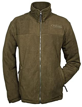 HUBERTUS Herren Fleecejacke Jagdjacke Olivgrün, Modell Rhön (as3, alpha, l, regular, regular)